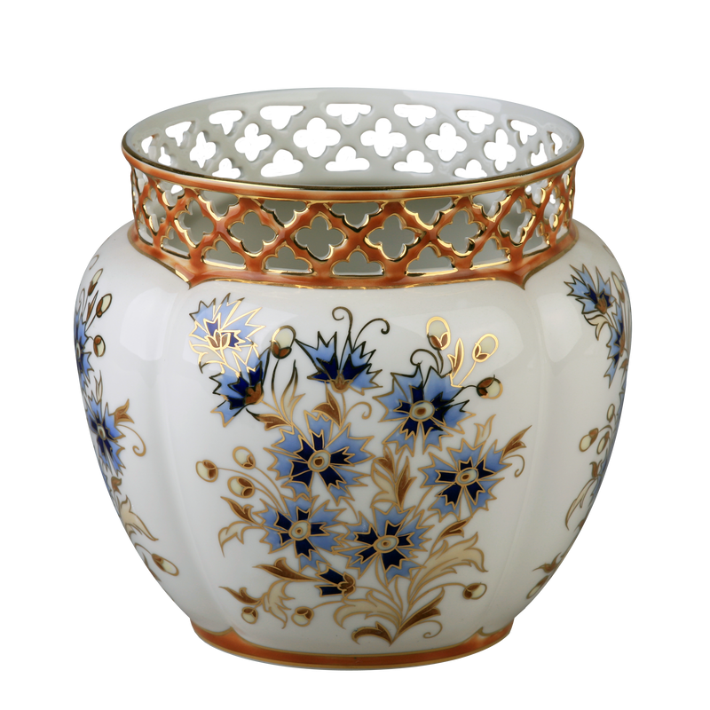 Cornflower Flower Pot