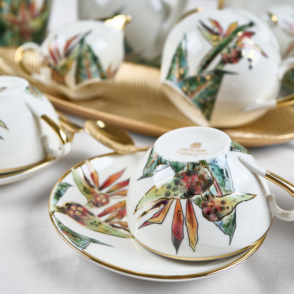 Four Seasons Color - Tea Cup & Saucer – ZSOLNAY