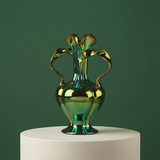 Ribbon Vase - Green Eosin