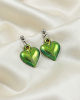 Eosin Heart Earrings