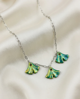Eosin Ginko Leaf Necklace