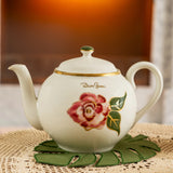 Teapot with floral design