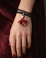 Ginkgo Leaf - Silk Thread Necklace