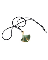 Ginkgo Leaf - Silk Thread Necklace