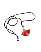 Ginkgo Leaf - Silk Thread Necklace