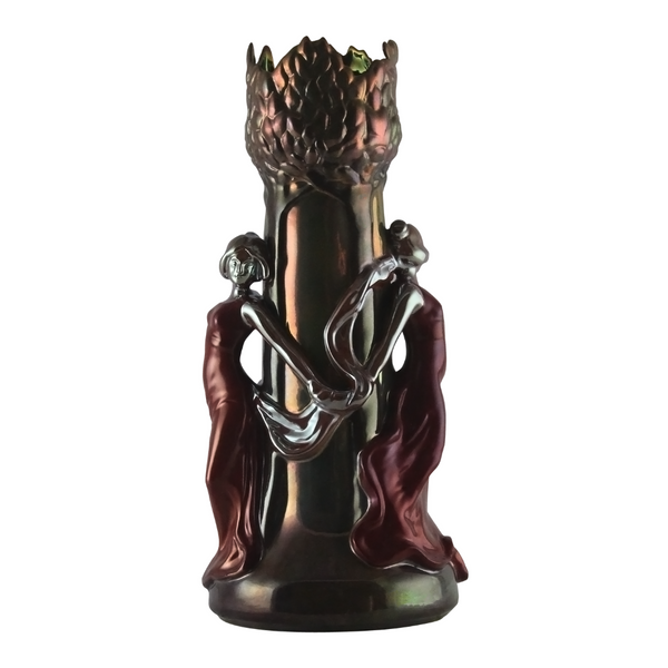 Vase with Two Women - Red Eosin