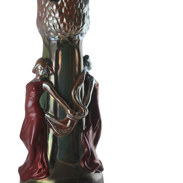 Vase with Two Women - Red Eosin