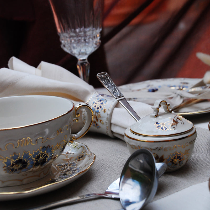 Cornflower Coffee Set 9 Pieces ZSOLNAY