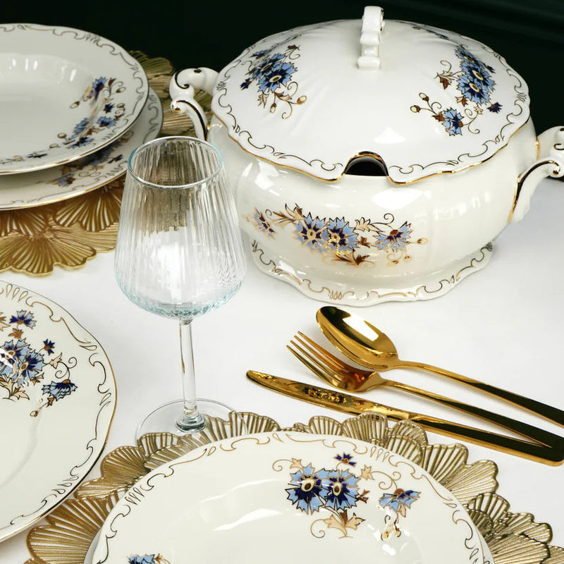 食器 Zsolnay Hungary Cornflower Dinner Set - 25 Pieces – ZSOLNAY