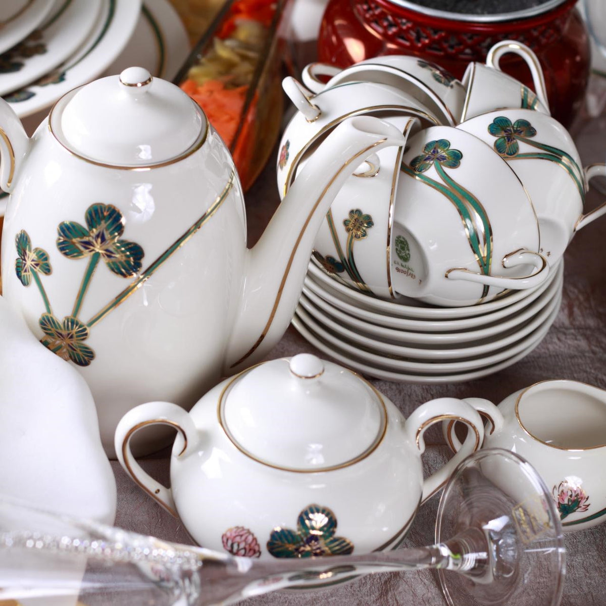 食器 ZSOLNAY HUNGARY Summer Coffee Set - 15 Pieces – ZSOLNAY
