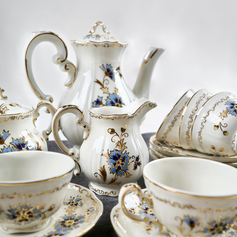 Cornflower Coffee Set - 15Pieces – ZSOLNAY