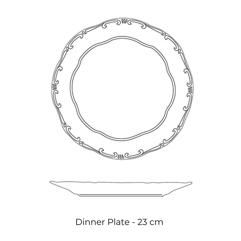 Butterfly Dinner Set - 25 Pieces