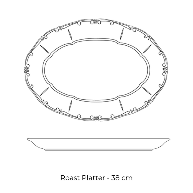 Cornflower Dinner Set - 25 Pieces