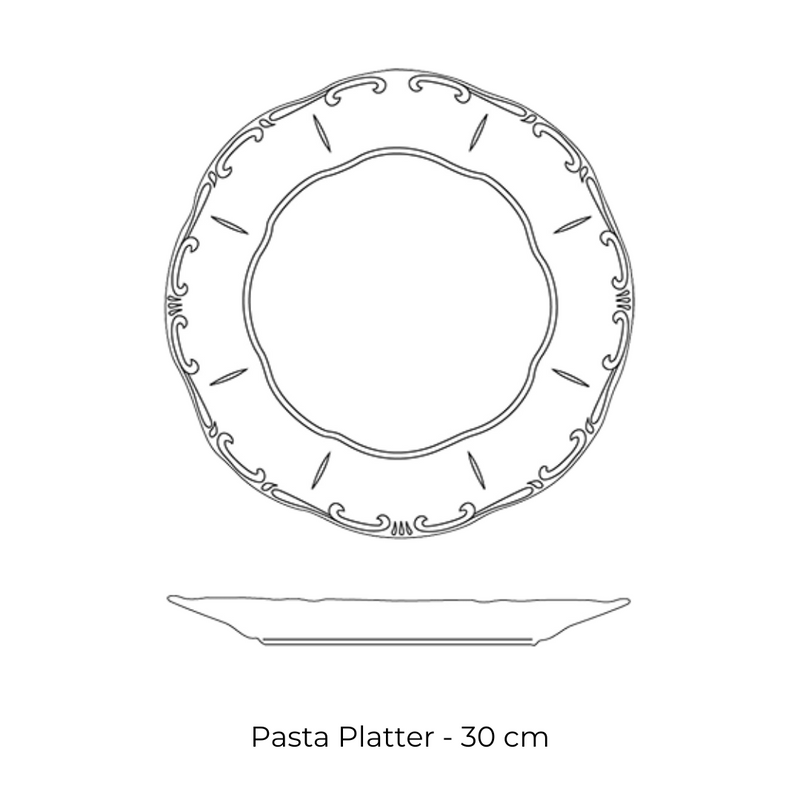 Cornflower Dinner Set - 25 Pieces