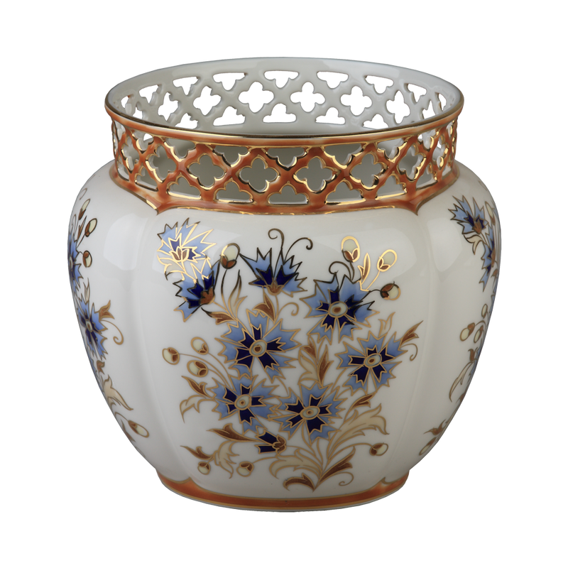 Cornflower Flower Pot